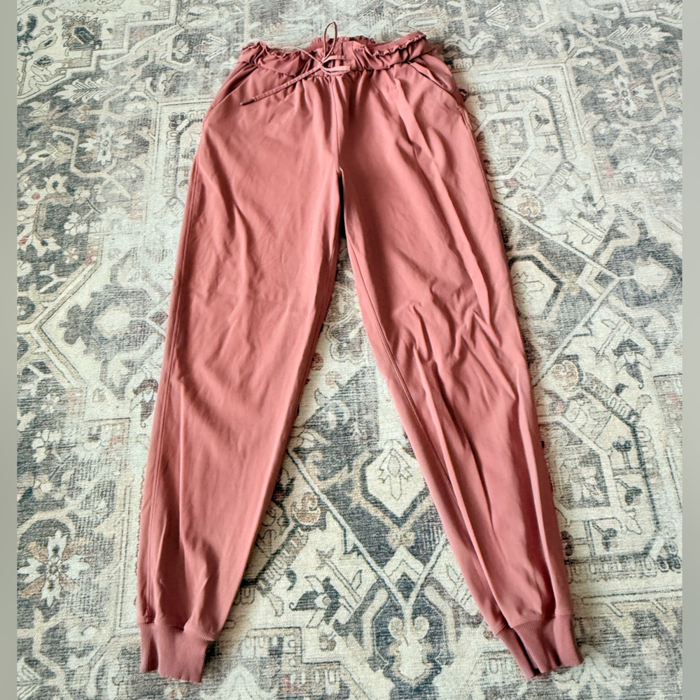 Lululemon Paper Bag Waist Joggers - Dusty Pink